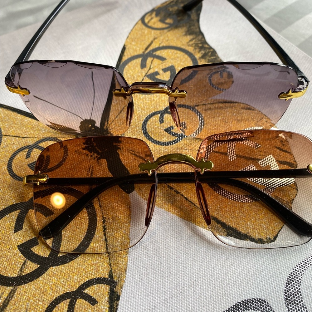Women's Brown Sunglasses - Picture 3 of 3